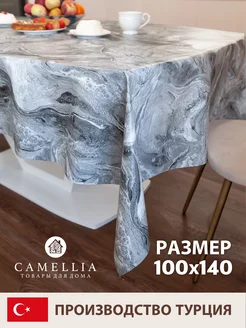 Скатерть клеенка 100х140 см на стол прямоугольная Camellia товары для дома 181606789 купить за 352 ₽ в интернет-магазине Wildberries