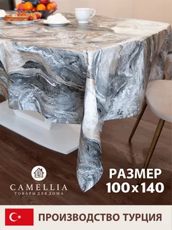 Скатерть клеенка 100х140 см на стол прямоугольная Camellia товары для дома 181613912 купить за 362 ₽ в интернет-магазине Wildberries