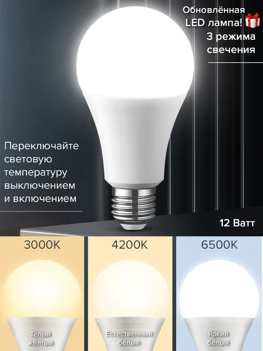 BONROW Торшер напольный с тканевым абажуром на треноге, белый, фото 3