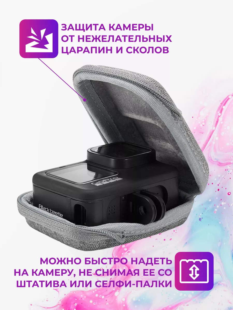 Купить кейс для экшн-камеры gopro, sjcam, eken размер m в Москве по цене ₽ | ClampPro