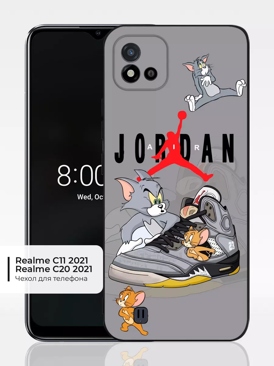 Чехол на realme C11/C20 2021 с принтом Том и Джерри ABX-case 181642418  купить за 460 ₽ в интернет-магазине Wildberries