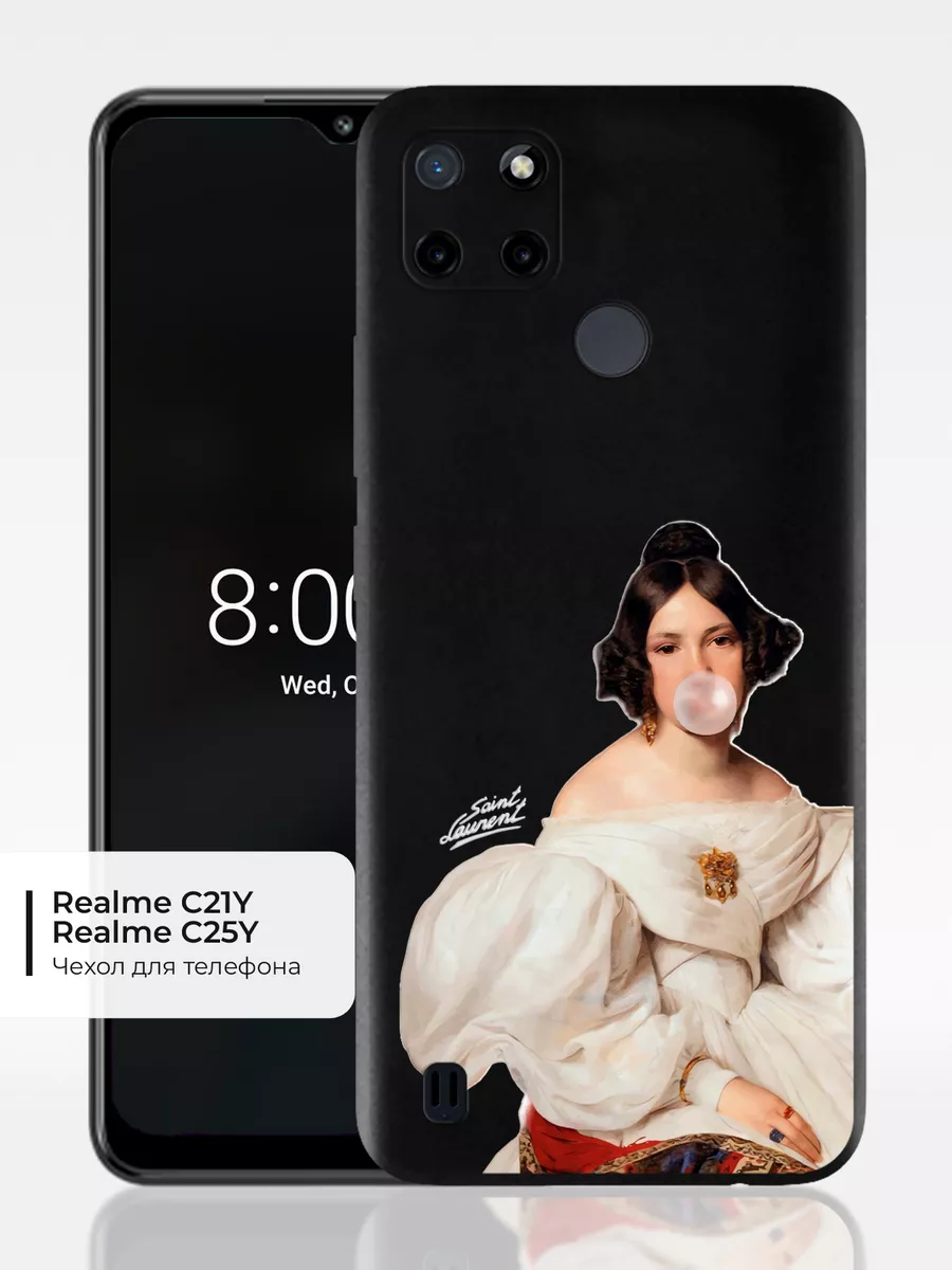 Чехол на realme C21Y и C25Y с принтом Сен Лоран ABX-case 181642756 купить  за 395 ₽ в интернет-магазине Wildberries