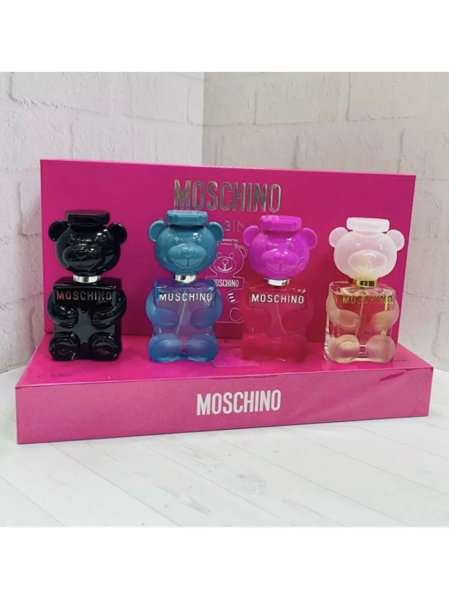 Набор подарочные духи мишка moschino toy москино 4х30 мл набор духов мишка  181669850 купить за 1 713 ₽ в интернет-магазине Wildberries