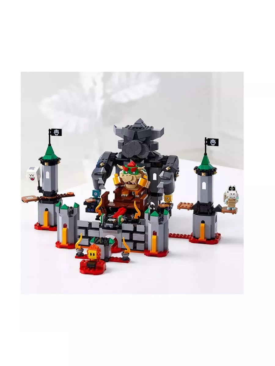 Super mario bowser's castle lego sale