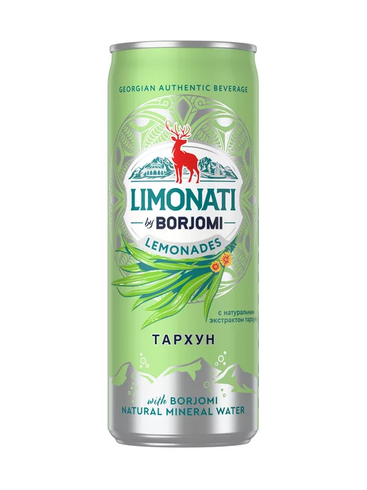 Боржоми Грузинский лимонад LIMONATI by Borjomi Тархун, 12штх0,33, 3,96 л, 12 шт, фото 2