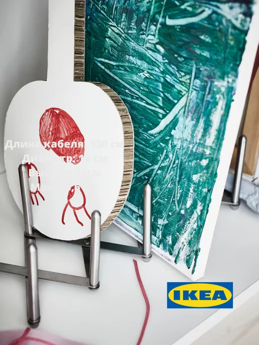 IKEA Подставка для крышек и сковородок ВАРЬЕРА ИКЕА, серый, фото 4