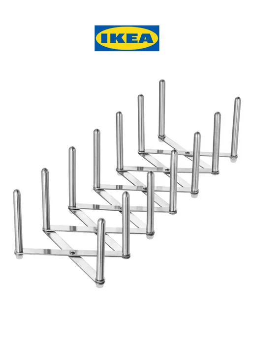 IKEA Подставка для крышек и сковородок ВАРЬЕРА ИКЕА, серый, фото 6