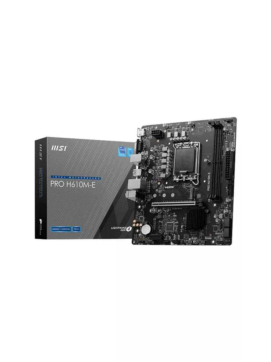 Материнская плата B PRO H610M-E (mATX, LGA1700) MSI 181842500 купить в интернет‑магазине Wildberries