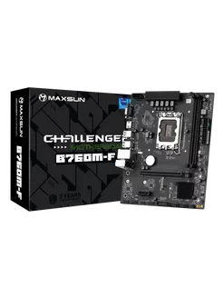 Материнская плата MS-Challenger B760M-F (mATX, LGA1700) Maxsun 181843042 купить за 6 961 ₽ в интернет-магазине Wildberries