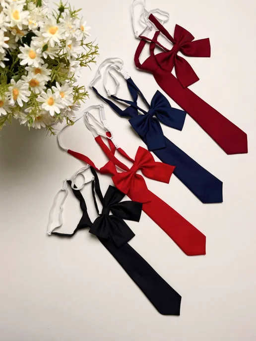 AmiLi ShoP Галстук для девочки школьный, вариант, фото 4