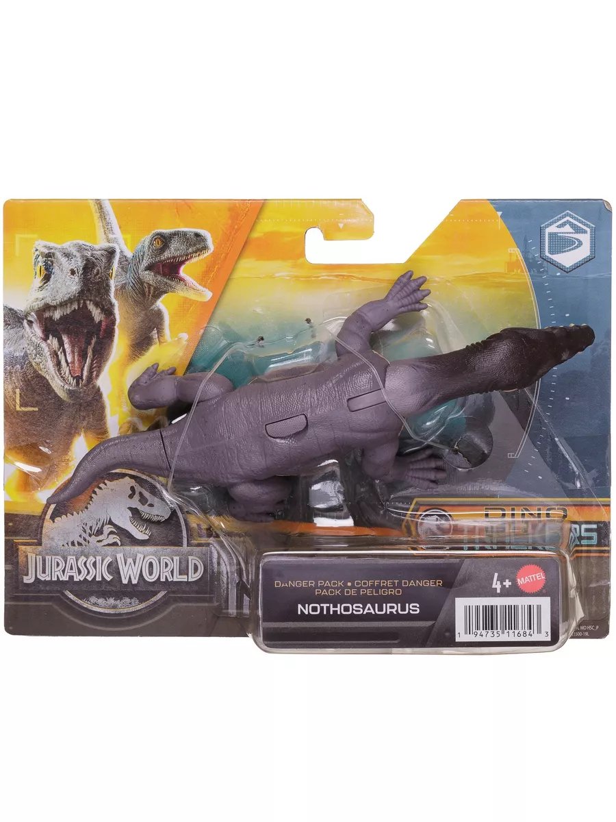 Фигурка Jurrasic World Опасные динозавры Нотозавр HLN49 Mattel 181865050  купить в интернет-магазине Wildberries