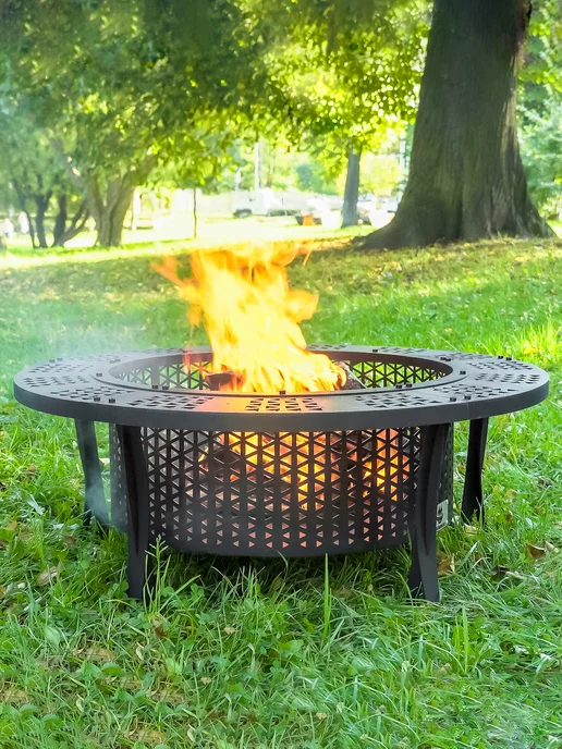 FIRE-HOUSE Очаг для костра 91 см Орион с крышкой искрогасителем, вариант, фото 2