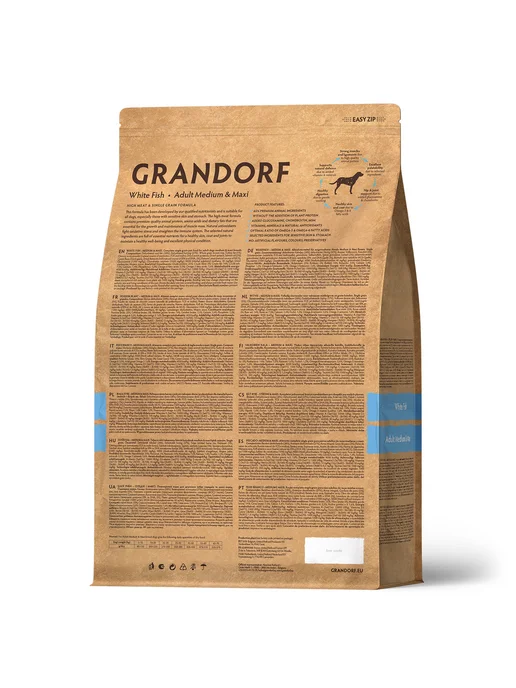 Сухой корм Grandorf' Белой для собак, рыба, 1 кг, фото 2