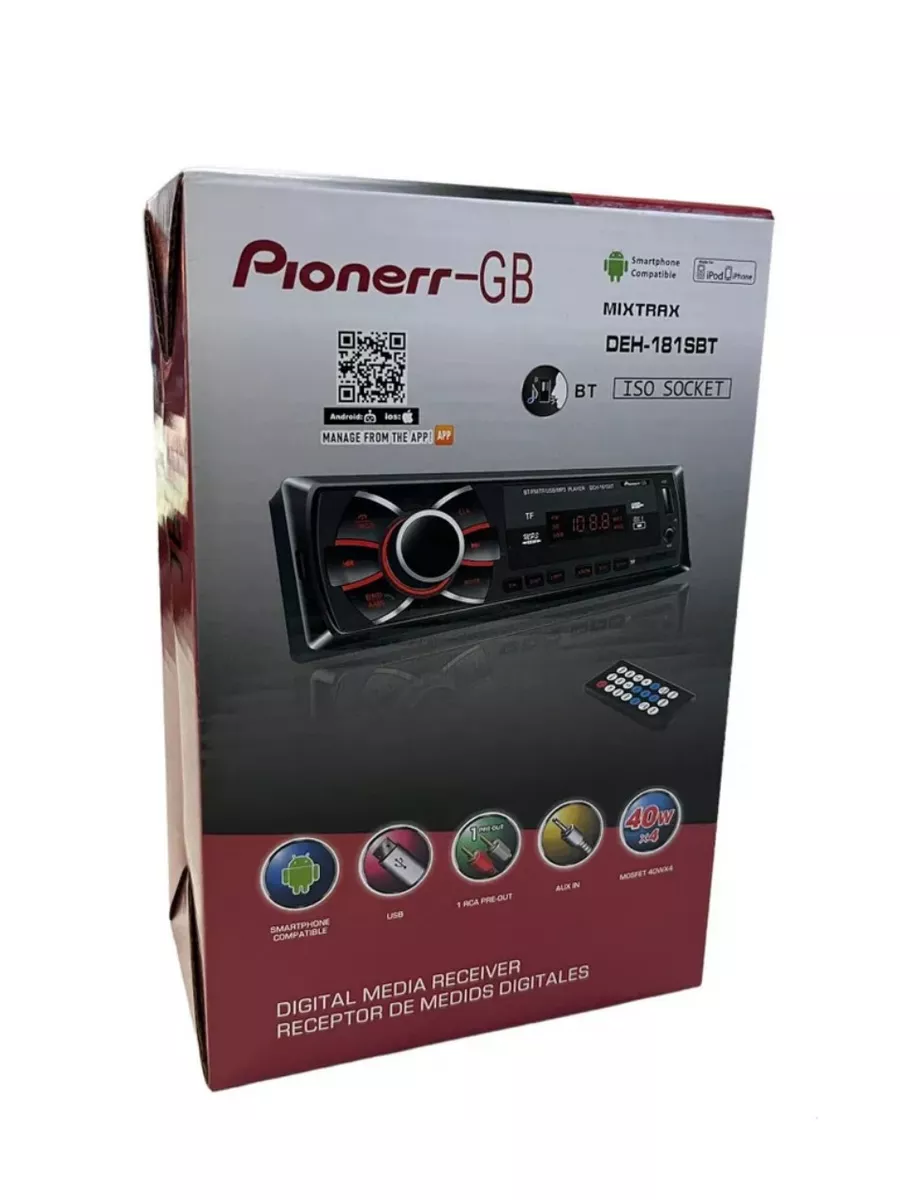 Автомагнитола Pioneer 1DIN DEH- 181SBT Pioneer 181922149 купить за 1 261 ₽  в интернет-магазине Wildberries