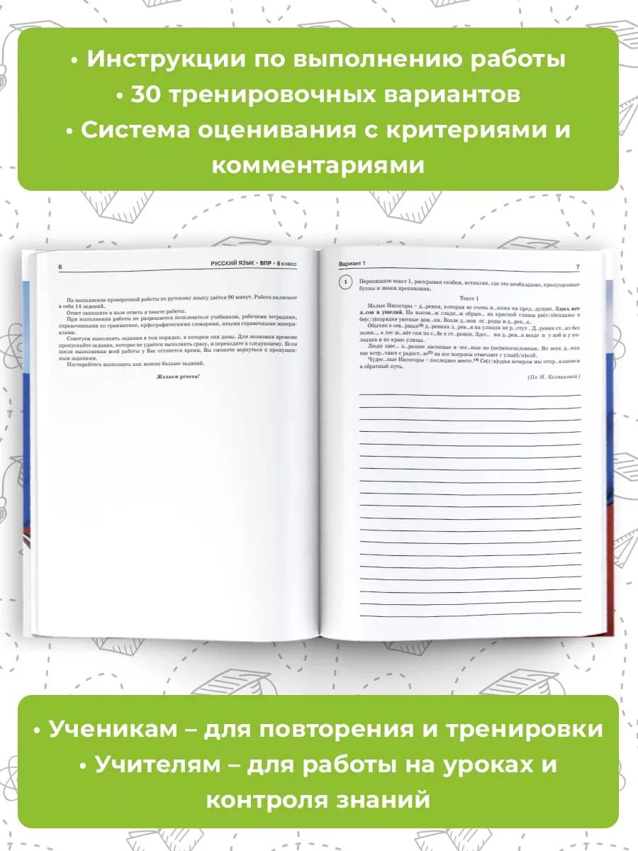 Издательство АСТ Большой сборник для подготовки к ВПР 6 класс