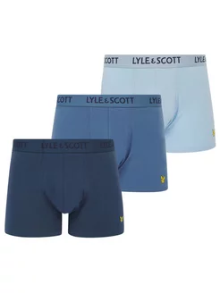 Трусы транки хлопковые набор 3 шт Lyle & Scott 181964900 купить за 3 072 ₽ в интернет-магазине Wildberries