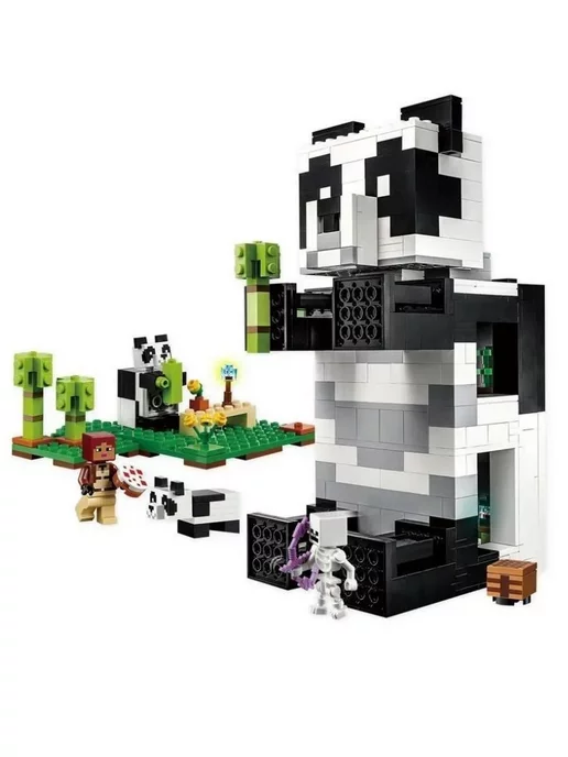 LEGO Конструктор Майнкрафт Дом панды 573 детали 1033, черный, фото 2