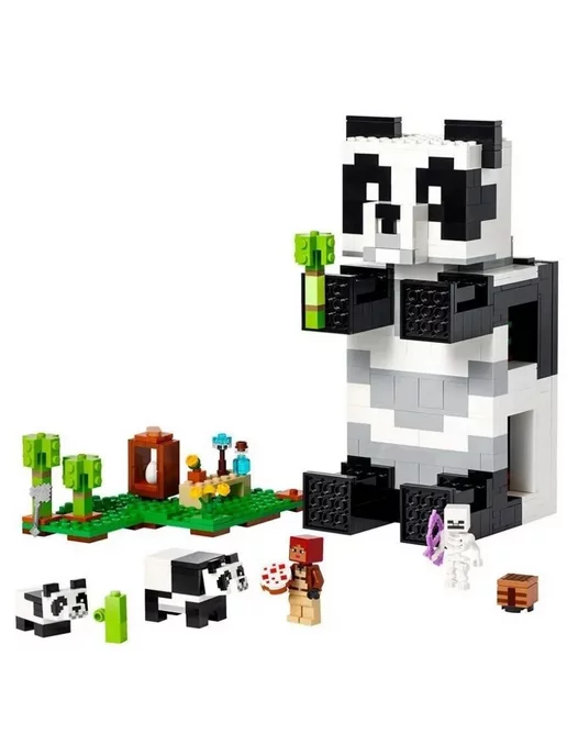 LEGO Конструктор Майнкрафт Дом панды 573 детали 1033, черный, фото 3