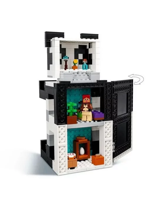 LEGO Конструктор Майнкрафт Дом панды 573 детали 1033, черный, фото 4