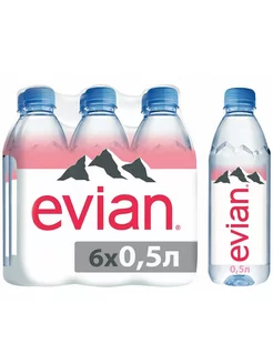 Вода питьевая негазированная Эвиан 6 шт по 0,5 л Evian 182030119 купить за 838 ₽ в интернет-магазине Wildberries