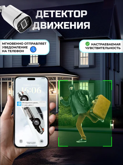 Raumer Видеонаблюдение комплект 4 камеры, белый, фото 7