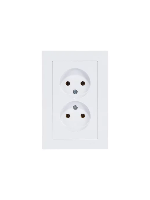 Systeme Electric Розетка двойная белая Atlas Design, белый, фото 2