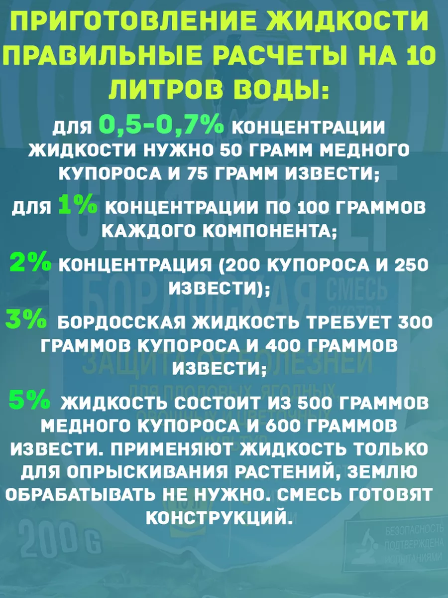 Бордосская смесь ГБ 200г 6 упак. Бордоская смесь 182085567 купить за 629 ₽  в интернет-магазине Wildberries