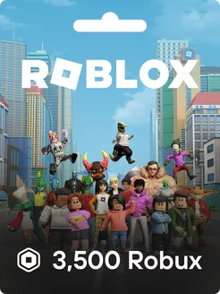 Игровая карта Роблокс на 3500 Робуксов, карточка пополнения Roblox 182095163 купить за 3 389 ₽ в интернет-магазине Wildberries