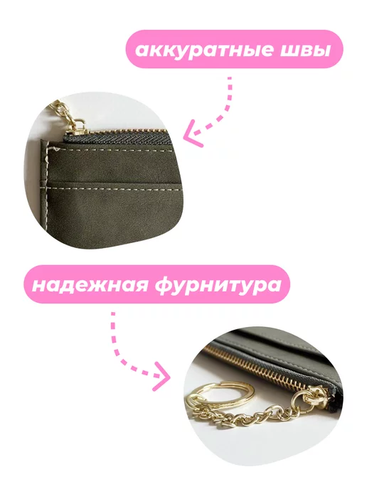 souffle.shop Картхолдер с отделением для прав, серый, фото 5