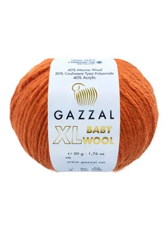 Пряжа BABY WOOL XL, 841, 2 мотка Gazzal 182134426 купить за 379 ₽ в интернет-магазине Wildberries