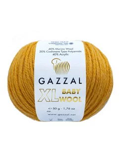 Пряжа BABY WOOL XL, 842, 2 мотка Gazzal 182134427 купить за 379 ₽ в интернет-магазине Wildberries