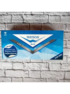 Сигаретные гильзы Watson BLUE King Size SLIM 200 шт (24 мм) WATSON 182145362 купить за 446 ₽ в интернет-магазине Wildberries