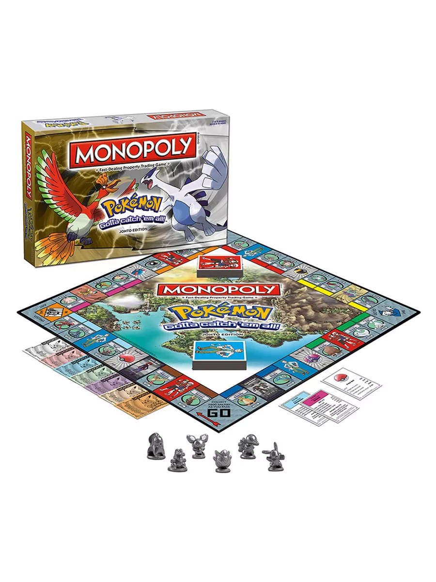 Монополия - Покемон на английском языке. Johto edition. MONOPOLY 182249147  купить в интернет-магазине Wildberries