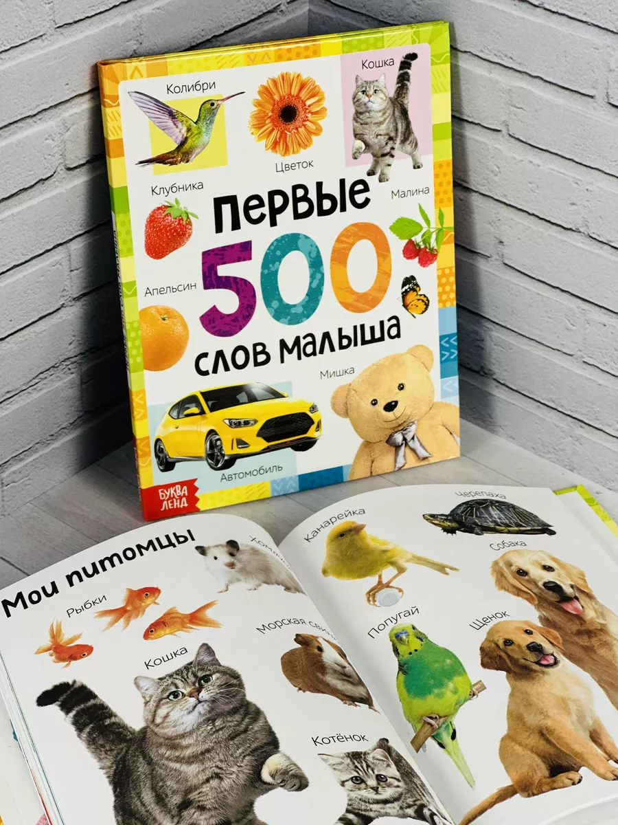 Книжка для малышей Первые 500 слов Развитие речи логопед БУКВА ЛЕНД  182270755 купить за 720 ₽ в интернет-магазине Wildberries