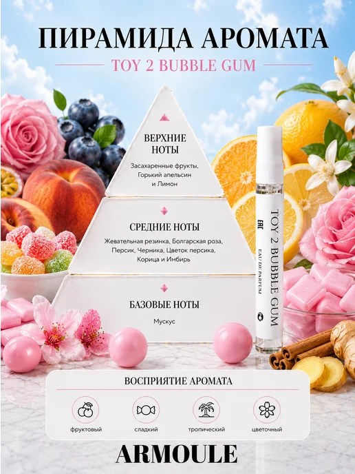 Armoule Духи Toy 2 Bubble Gum Той Бабл Гам 10 мл, 10 мл, фото 2