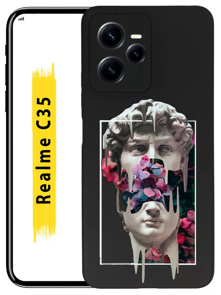 Чехол на Realme C35 силиконовый с принтом Custom Shops 182293029 купить за  267 ₽ в интернет-магазине Wildberries