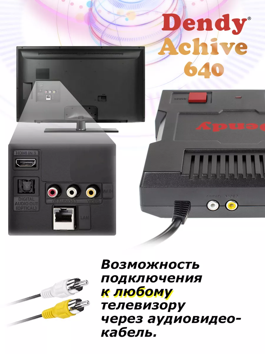 Игровая приставка Achive 640 игр + световой пистолет Dendy 182328650 купить  за 3 075 ₽ в интернет-магазине Wildberries