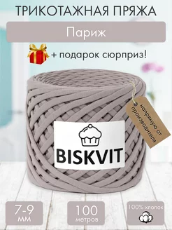 Трикотажная пряжа для вязания Париж BISKVIT 182330033 купить за 433 ₽ в интернет-магазине Wildberries