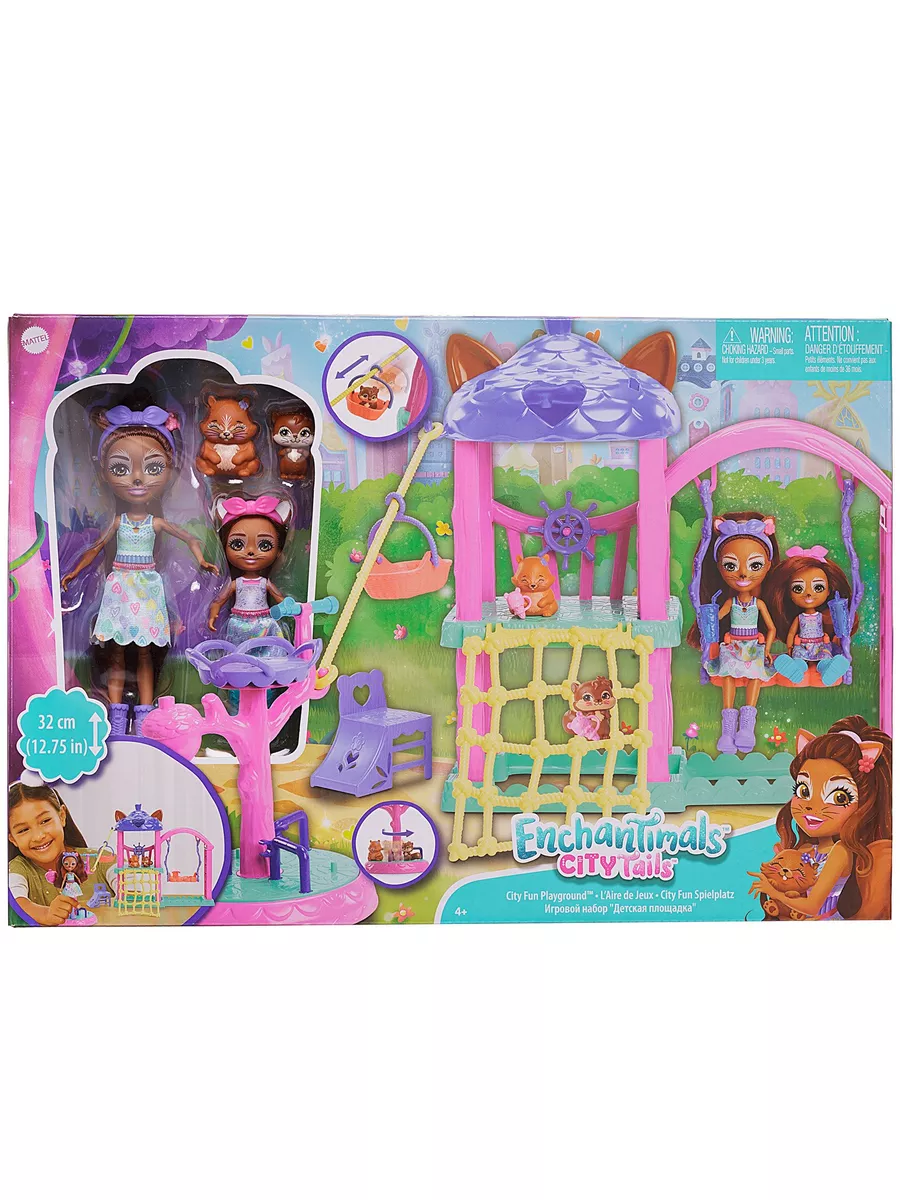 Enchantimals Игровой набор Детская площадка Mattel 182350594 купить за 8  211 ₽ в интернет-магазине Wildberries