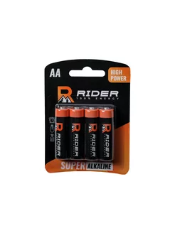Батарейки алкалиновые пальчиковые АА 4 шт Rider 182353233 купить за 109 ₽ в интернет-магазине Wildberries