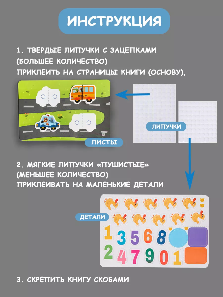 Книги игры на липучках развивающие 14в1 BUSYBOOK развивающие книги для детей  182382381 купить за 554 ₽ в интернет-магазине Wildberries