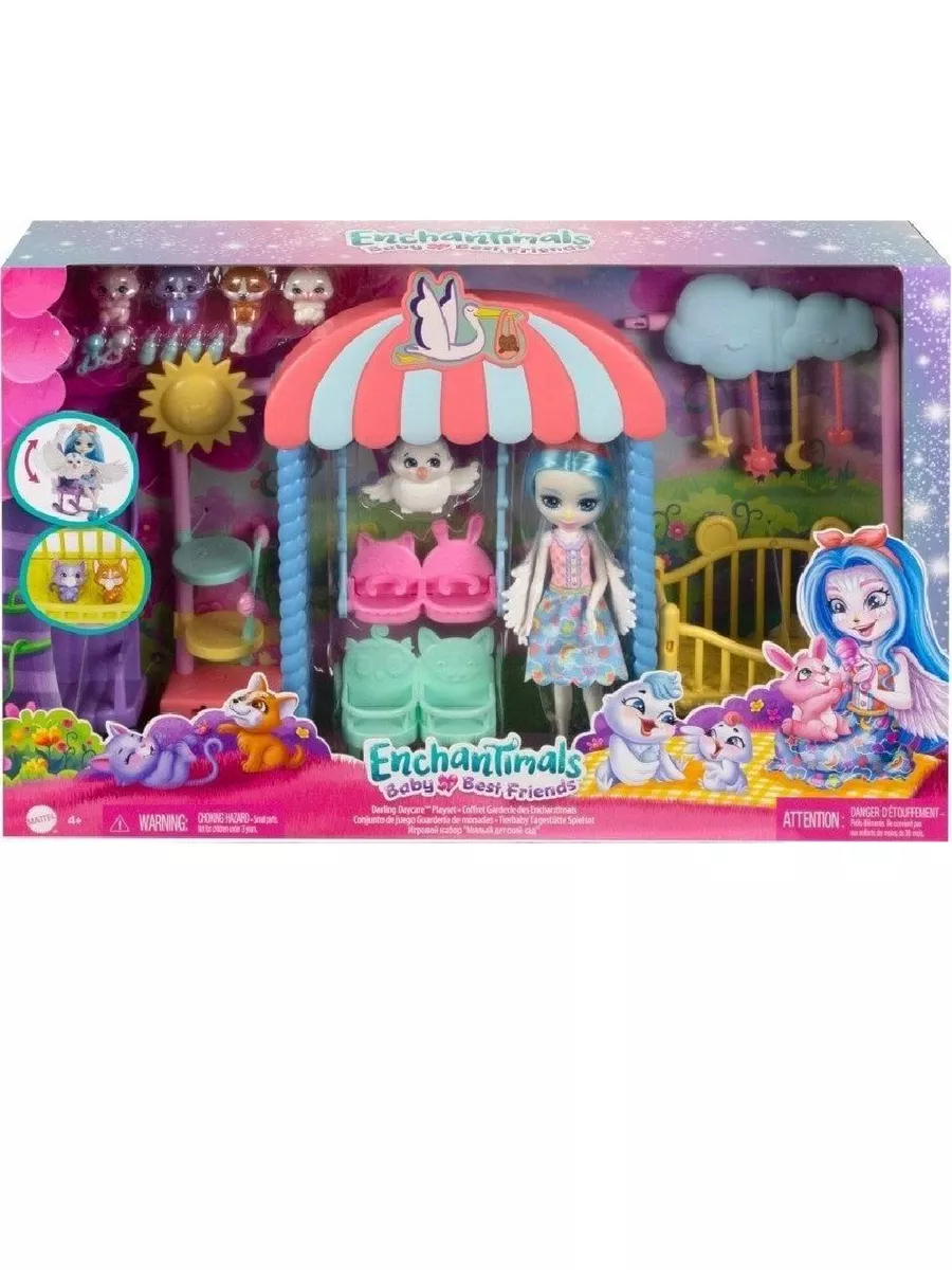 Enchantimals Игровой набор Детская площадка HLH23 Mattel 182383808 купить  за 7 194 ₽ в интернет-магазине Wildberries