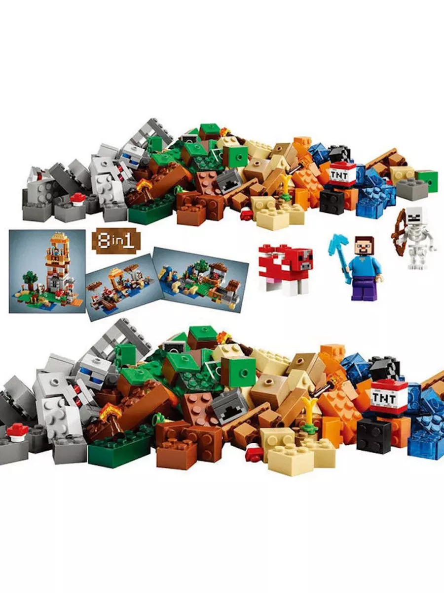 Конструктор Майнкрафт Верстак Сrafting box 8в LEGO 182406608 купить за 2  528 ₽ в интернет-магазине Wildberries