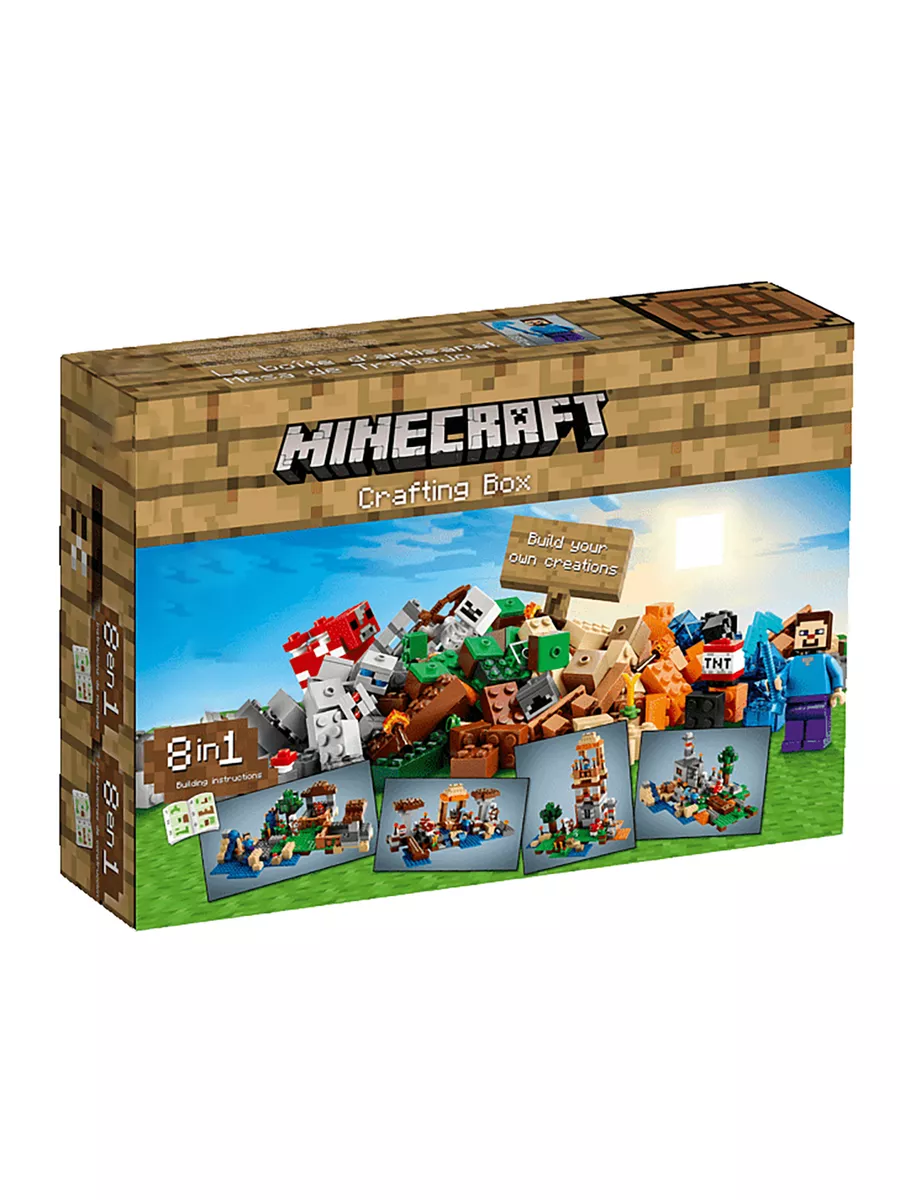 Конструктор Майнкрафт Верстак Сrafting box 8в LEGO 182406608 купить за 2  528 ₽ в интернет-магазине Wildberries