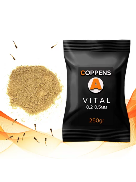 Coppens Vital 0.2-0.5мм, 250 гр - мелкий корм для мальков, 250 г, фото 2