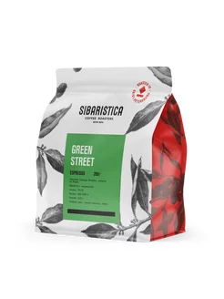 Кофе в зернах Green Street, арабика робуста,200г Sibaristica 182436307 купить за 500 ₽ в интернет‑магазине Wildberries
