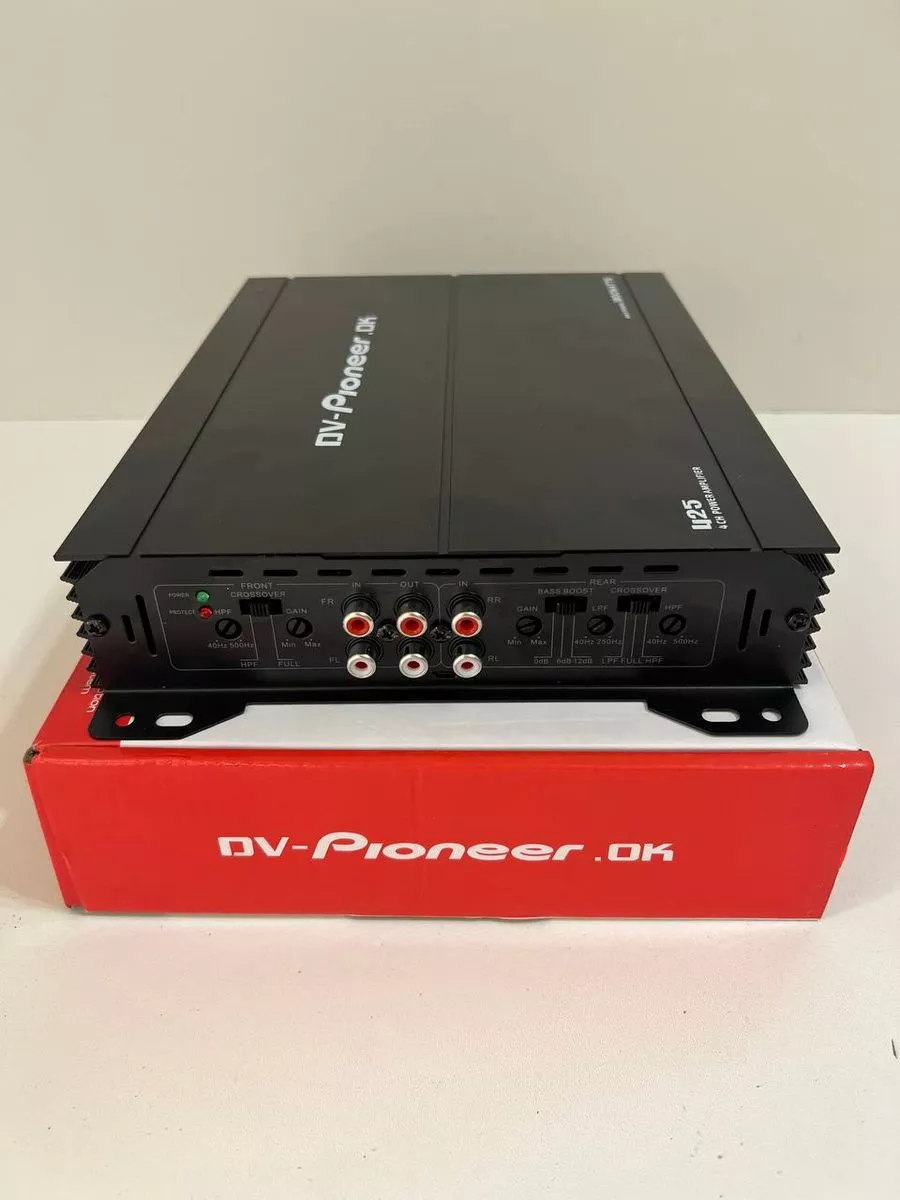 Усилитель звука для авто Pioneer 1800W, 4 канальный Pioneer 182441161  купить в интернет-магазине Wildberries