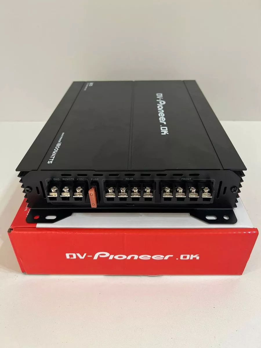 Усилитель звука для авто Pioneer 1800W, 4 канальный Pioneer 182441161  купить в интернет-магазине Wildberries