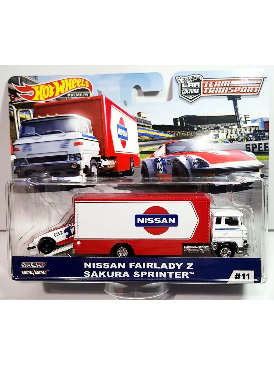 Premium Team Transport Nissan Fairlady Z Sakura Sprinter Hot Wheels 182484756 Wildberries