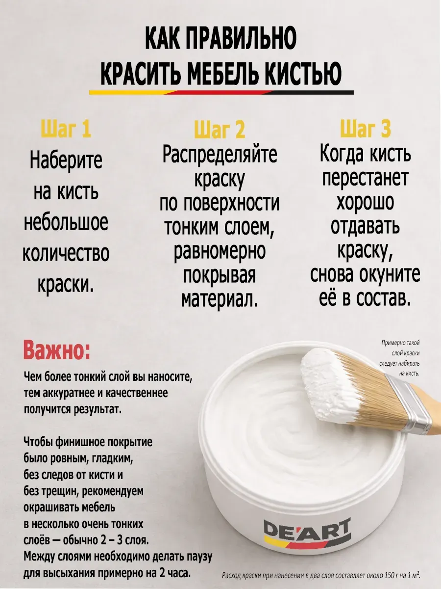 Меловая краска для мебели и дерева без запаха серый фото 8